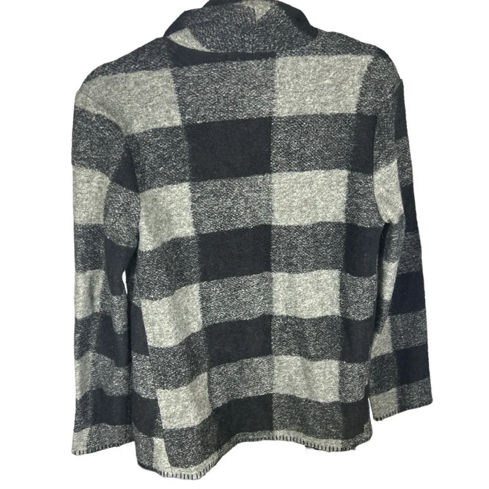 BB Dakota Plaid Drape Jacket Woman's Size Small
